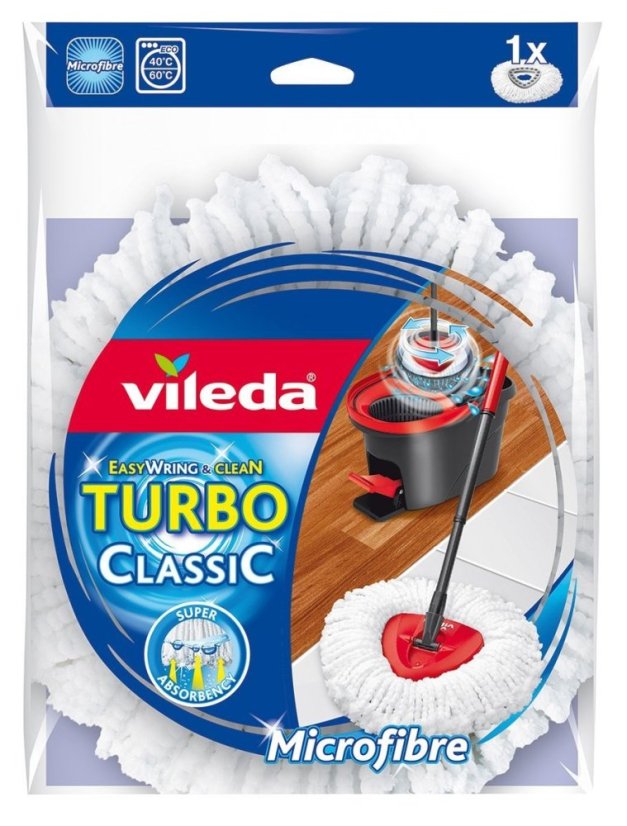 ALDOTRADE Náhrada k mopu Vileda Easy Wring and Clean Turbo Classic kulatá