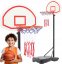 Basketbalový kôš s nastaviteľným stojanom 165 - 205 cm