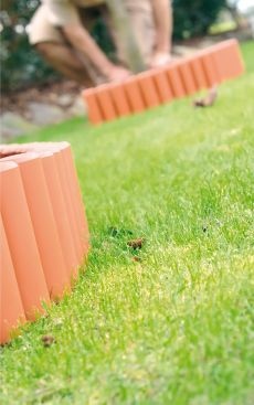 ALDOTRADE Záhradná palisáda kolíková lem trávníku IPAL 5 2,7m - Názov varianty: Teracota