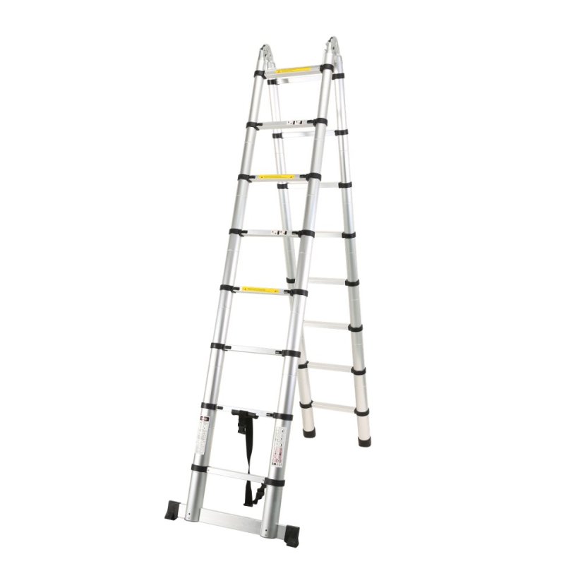 ALDOTRADE teleskopický rebrík hliníkový 2x9