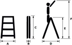 ALDOTRADE Schodíky obojstranné Al 2x6