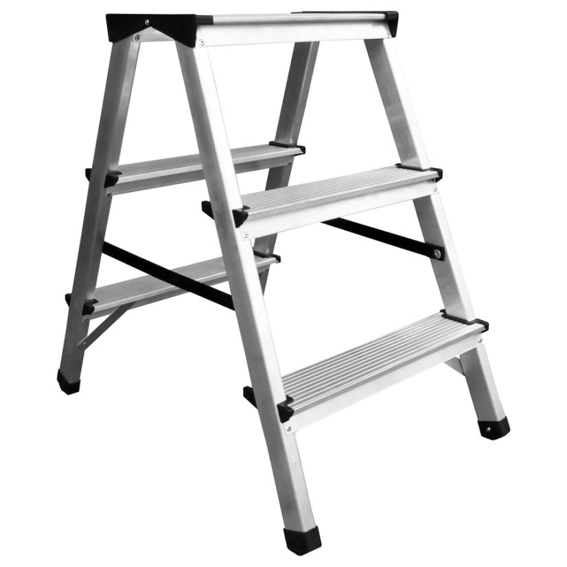 ALDOTRADE Schodíky obojstranné Al 2x3 - Názov varianty: 125 kg