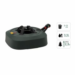 Stojan na vianočný stromček s pedálom zelený