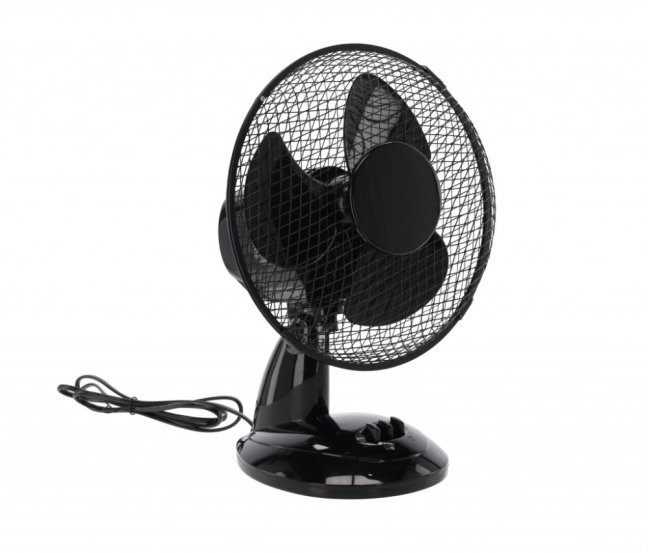 Stolný ventilátor čierny 25W