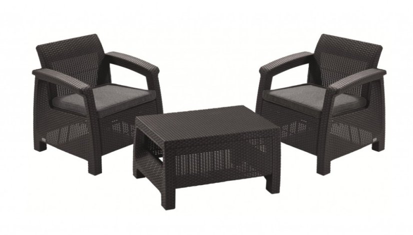 Keter záhradný set Corfu WEEKEND grafit