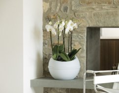 Kvetináč SFERA 23l, svetlo sivý