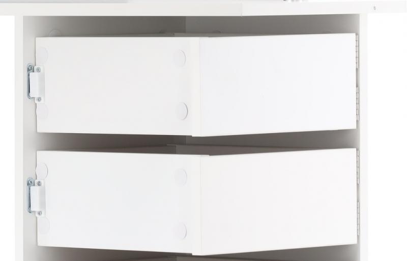 Toaletný kozmetický stolík ROHOVÝ 111x54x141,5 cm