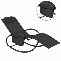 Záhradné hojdacie ležadlo 161x60x80cm čierne