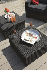 Keter záhradný stôl California grafit, 69 x 68 x 35 cm