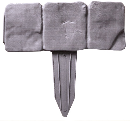 ALDOTRADE Záhradný obrubník plastový kameň 2,5m - Názov varianty: Sivá