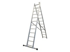 ALDOTRADE Rebrík Al dvojdielny Profi 2x11