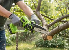 Akumulátorová píla na vetvy 20 cm, 900 W, 21 V