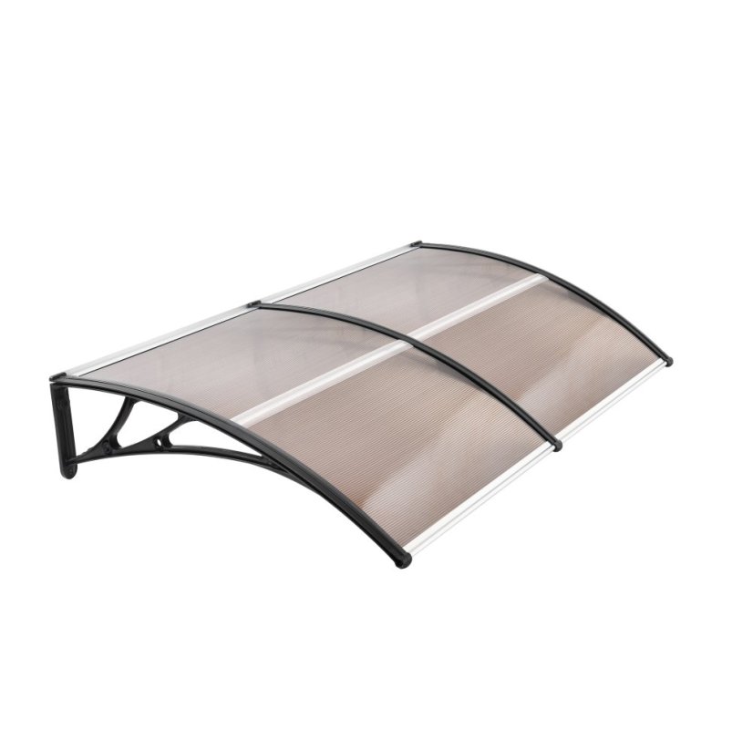 ALDOTRADE Dverná vchodová strieška Standart 100x200 cm - Názov varianty: Hnědá