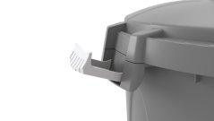 Odpadkový kôš Dustbin 50l sivý