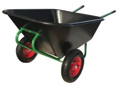 Kolečko zahradní dvoukolé 210l, 120kg, nafukovací 400-8, Zn