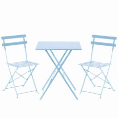 Skladacie bistro set Bety modrý