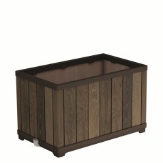 Keter Kvetináč Deco obdĺžnikový Orech, 45,5x76x45,5 cm