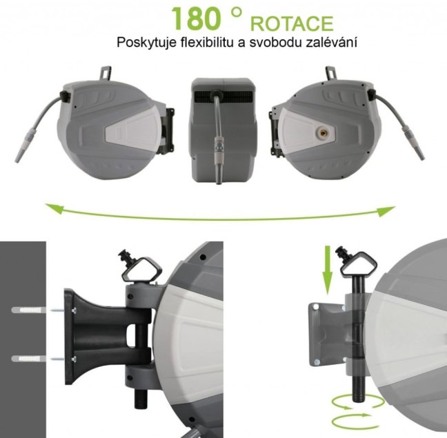 Automatický naviják s hadicou 35m