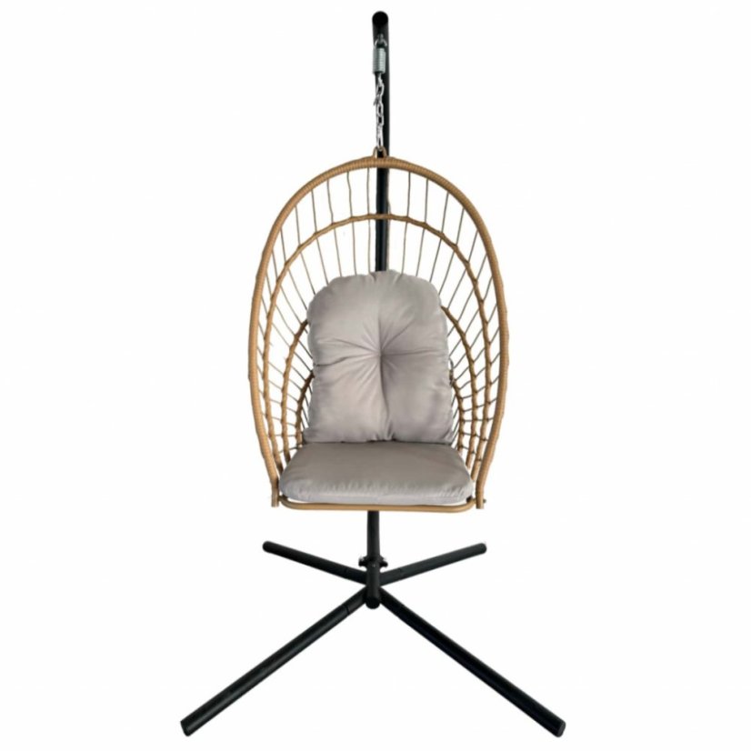 Skladacie závesné kreslo ERIS hnedé