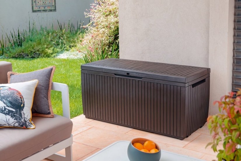 KETER Záhradný úložný box SPRINGWOOD Stogare 302l, hnedá 1720237