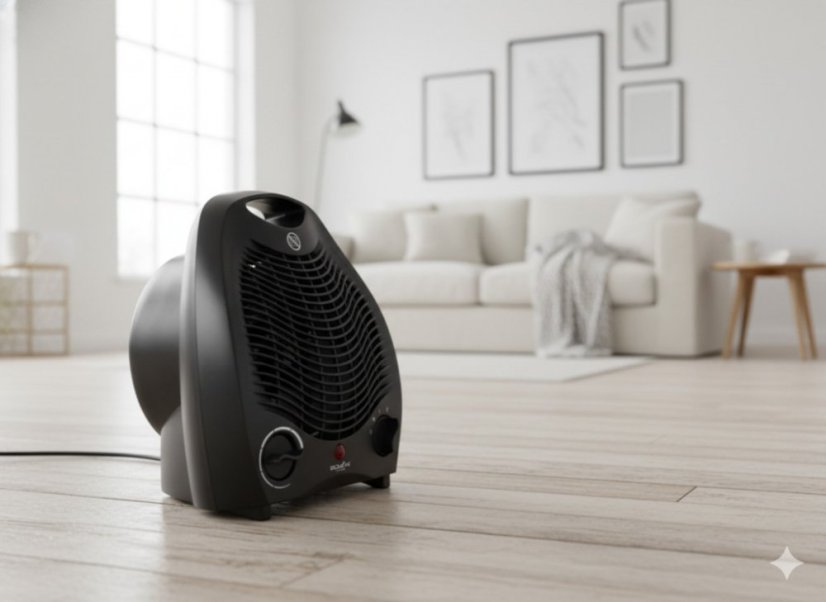 Ohrievač s ventilátorom BACKHOME čierne 2000W