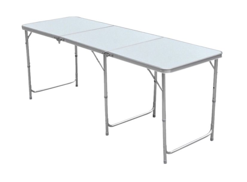 ALDOTRADE Skladací kempingový stôl 180x60x70 cm