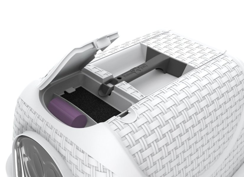 ALDOTRADE Krytá toaleta pre mačky Rattan 42x50,5x40cm - Názov varianty: Hnedá