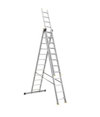 ALDOTRADE Rebrík trojdielný hliníkový PROFI 3x12