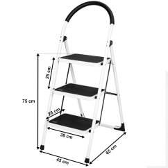 ALDOTRADE Schodíky oceľové Klapp 3 skladacie protisklz.