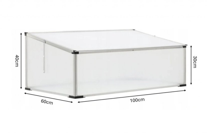 Parenisko polykarbonátové 100x60x30/40 cm