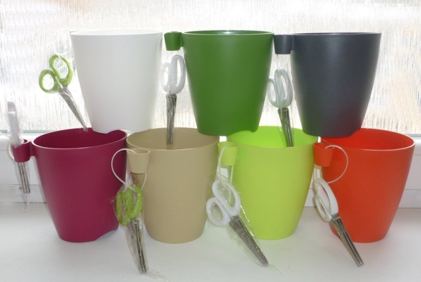 ALDOTRADE Kvetináč na bylinky Limes uno 1,9l - Názov varianty: Zelená