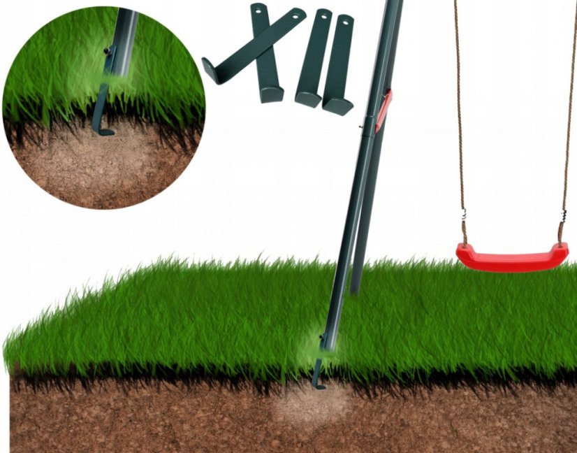 Záhradná detská hojdačka 290x180x200 cm