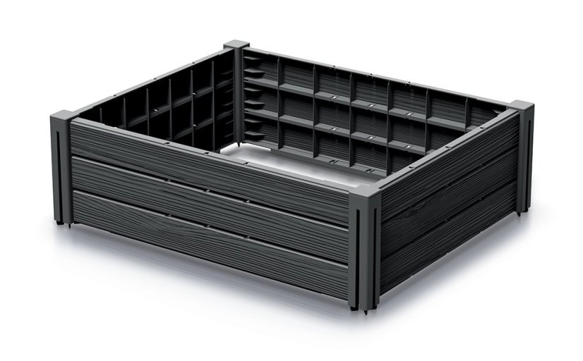 Vyvýšený záhon BASE PLANT 75,6 cm - antracit Vyvýšený záhon BASE PLANT 75,6 cm - antracit