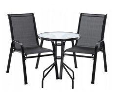 ALDOTRADE Záhradný balkónový set STELA čierny