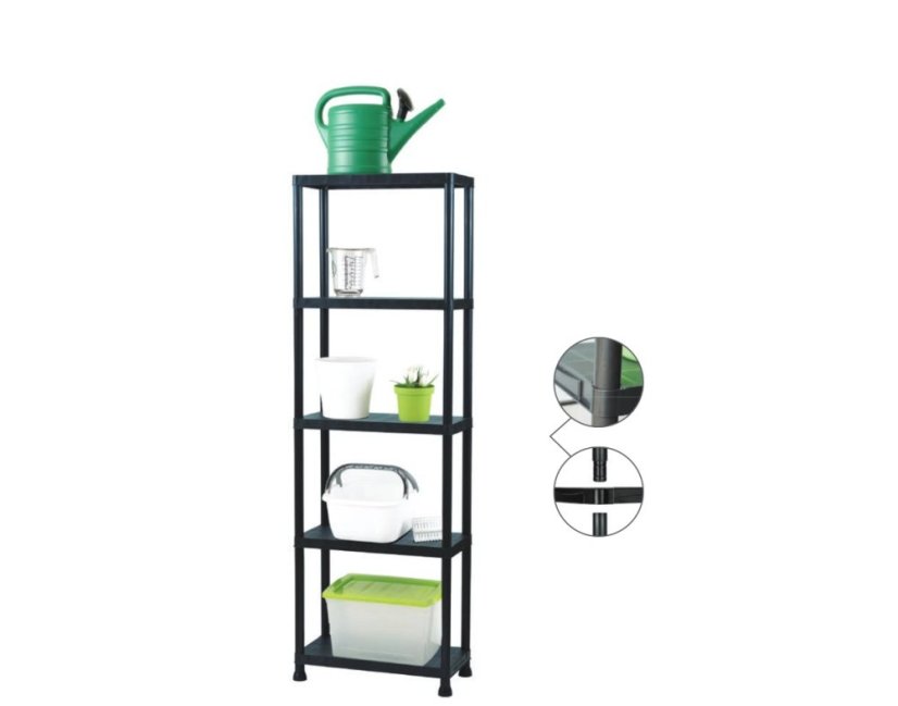 Plastový regál UNIVERSO 60cm, 5 políc