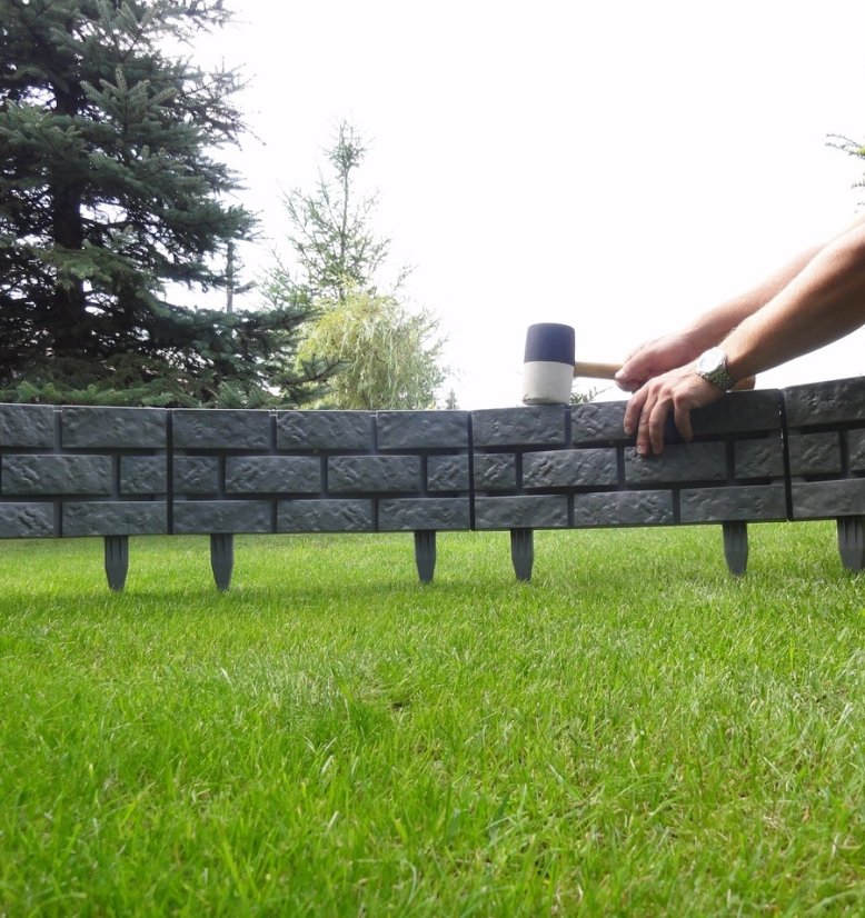 ALDOTRADE Záhradná plastová palisáda MÚRKA 2,2m - Názov varianty: Teracota