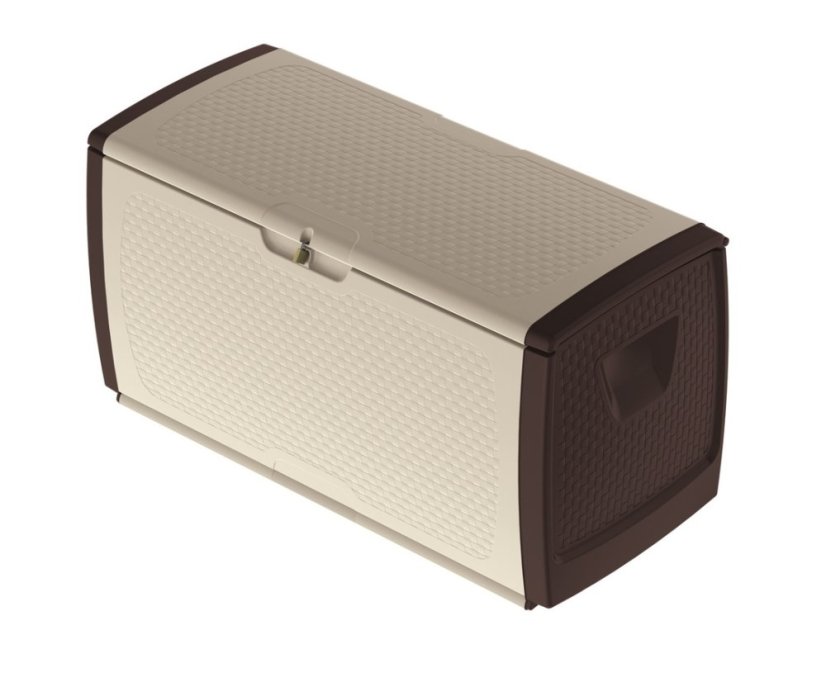 ALDOTRADE Záhradný úložný box Tutto 350l hnedý