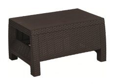 Keter Záhradný stôl Corfu hnedá, 77x57x42 cm