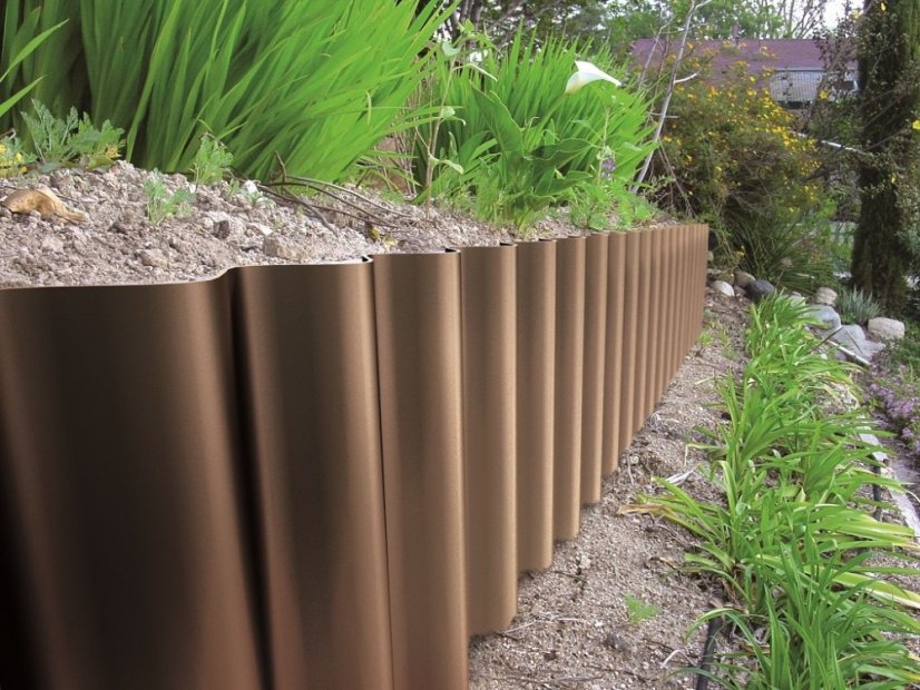 ALDOTRADE Trávniková obruba hnedá - Názov varianty: 15cmx9m