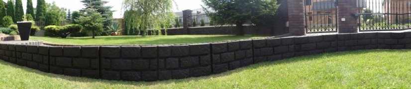 ALDOTRADE Záhradná plastová palisáda MÚRKA 2,2m - Názov varianty: Šedá