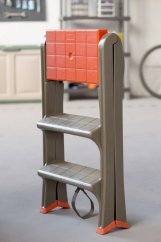 ALDOTRADE Plastové schodíky Skala 47x70x78cm hnedé