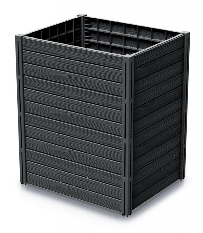 Vyvýšený záhon 2 ks BASE PLANT 75,6 cm - antracit