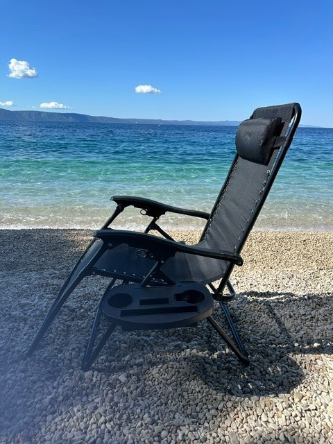 ALDOTRADE Záhradné relaxačné polohovacie kreslo Regina čierne