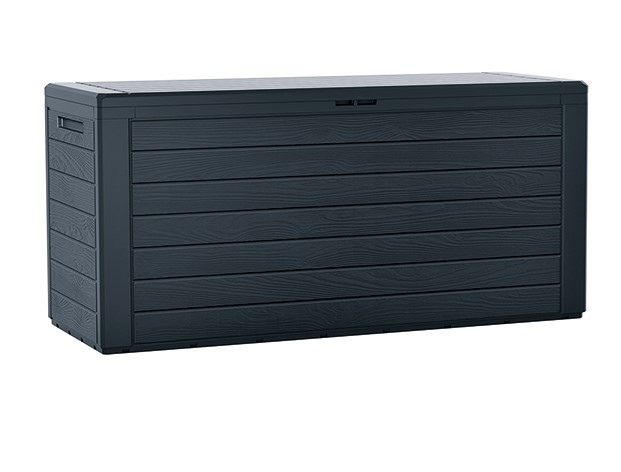 ALDOTRADE Prosperplast Záhradný box WOODEBOX 280l antracit
