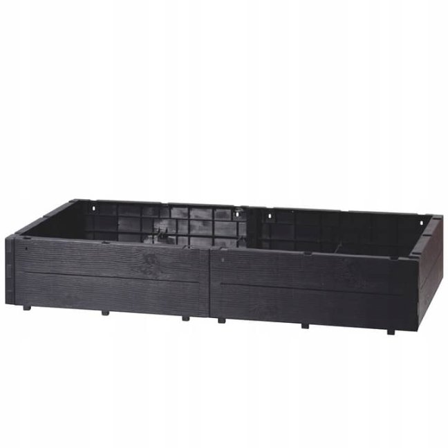 Vyvýšený záhon hnedý 6 dielov 61x21cm