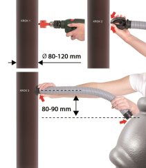 ALDOTRADE Hadica k sudu na dažďovú vodu,zberač na odkvap