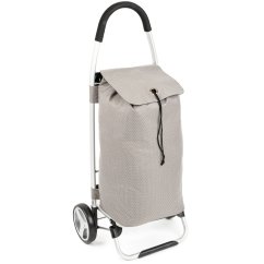 ALDOTRADE Nákupná taška na kolieskach PRAGA sivá