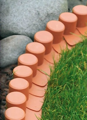 ALDOTRADE Záhradná palisáda lem trávníka Happy Grass IPAL 7 - 4,05m - Názov varianty: Teracota