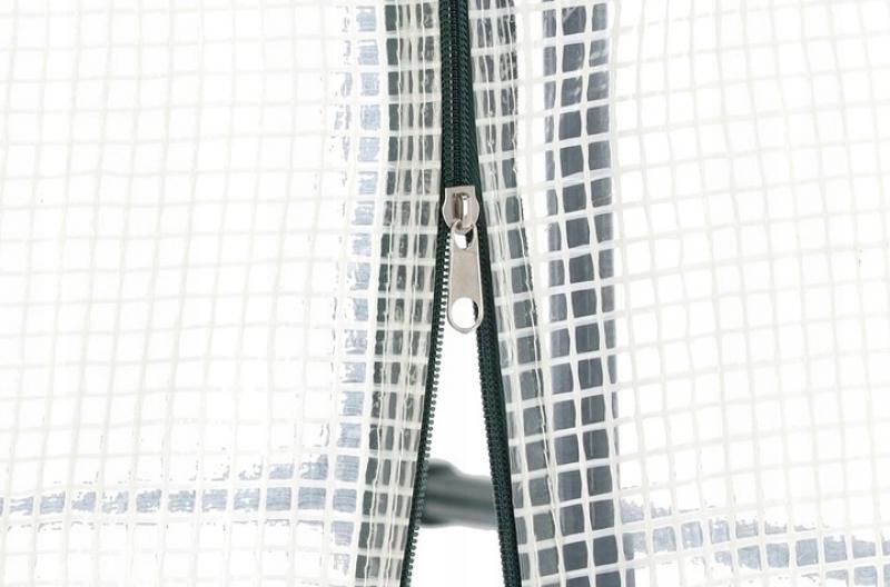 ALDOTRADE Fóliovník na paradajky veľký 200x77x168/146 cm biela plachta