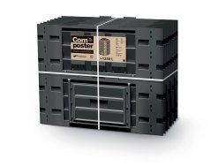 Kompostér COMPOGREEN VARIO 1250l čierny